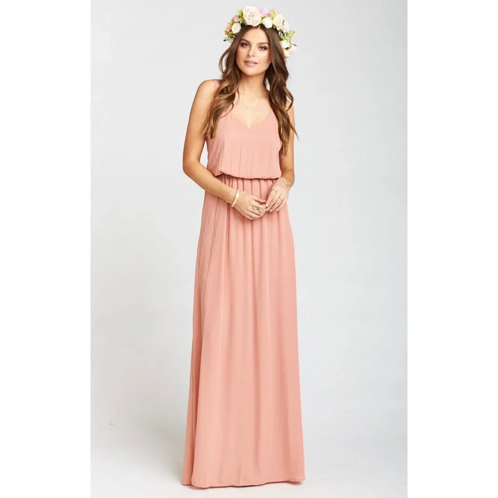 Show Me Your Mumu Kendall Dress in Rustic Mauve Crisp Size XS - Picture 5 of 10